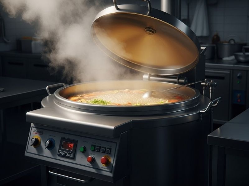 commercial boiling pan